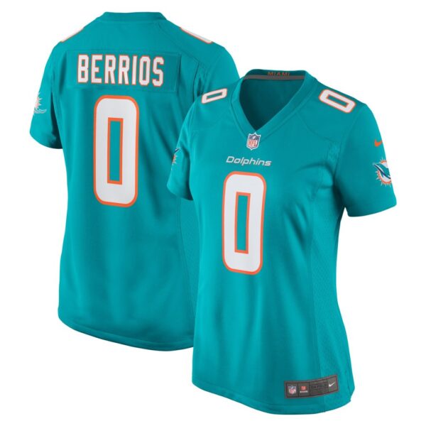 Braxton Berrios Miami Dolphins Nike Women's Game Jersey - Aqua