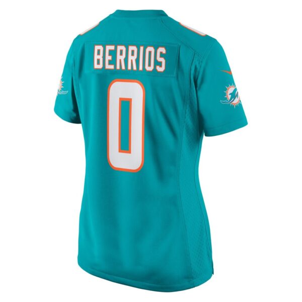 Braxton Berrios Miami Dolphins Nike Women's Game Jersey - Aqua