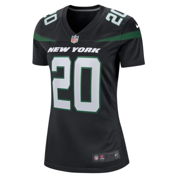 Women's New York Jets Breece Hall Nike Stealth Black Alternate Game Player Jersey