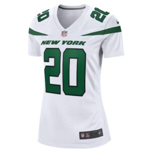 Women's New York Jets Breece Hall Nike White Away Game Player Jersey