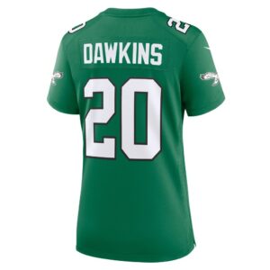 Brian Dawkins Philadelphia Eagles Nike Women's Alternate Game Jersey - Kelly Green