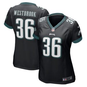 Women's Philadelphia Eagles Brian Westbrook Nike Black Retired Game Jersey