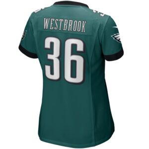 Women's Philadelphia Eagles Brian Westbrook Nike Midnight Green Game Retired Player Jersey