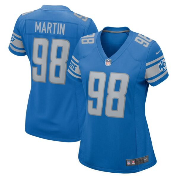 Women's Detroit Lions Brodric Martin Nike Blue Team Game Jersey