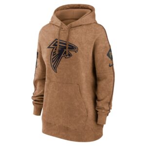 Atlanta Falcons Nike Women's 2023 Salute to Service Pullover Hoodie - Brown