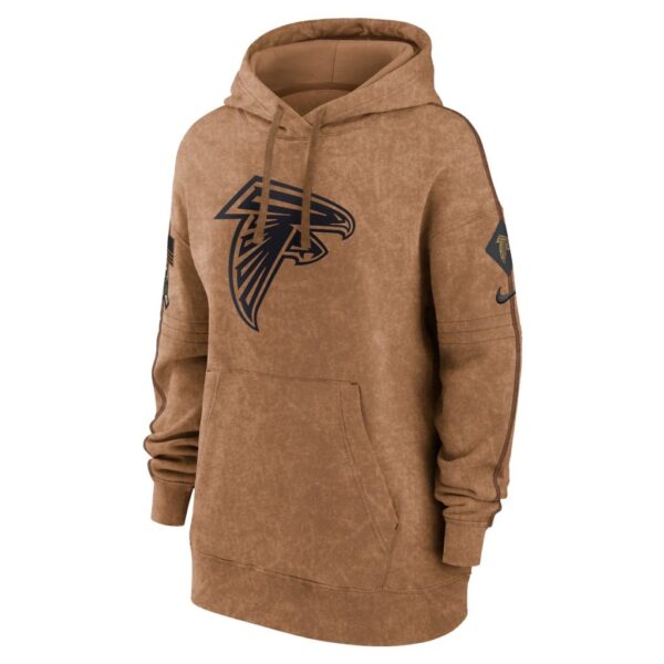 Atlanta Falcons Nike Women's 2023 Salute to Service Pullover Hoodie - Brown