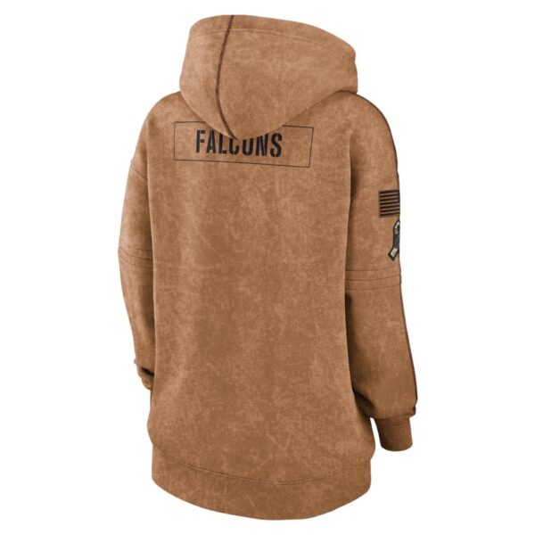 Atlanta Falcons Nike Women's 2023 Salute to Service Pullover Hoodie - Brown