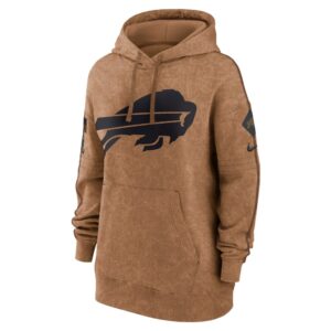 Buffalo Bills Nike Women's 2023 Salute to Service Pullover Hoodie - Brown