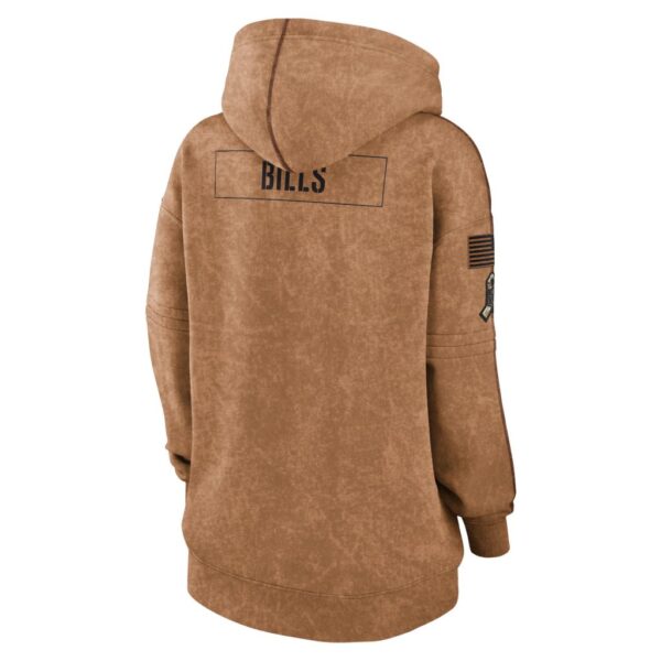 Buffalo Bills Nike Women's 2023 Salute to Service Pullover Hoodie - Brown