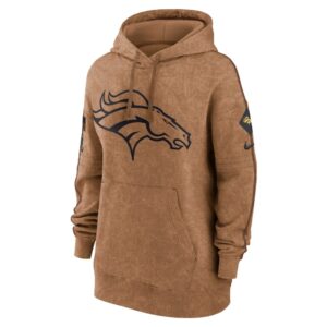 Denver Broncos Nike Women's 2023 Salute to Service Pullover Hoodie - Brown