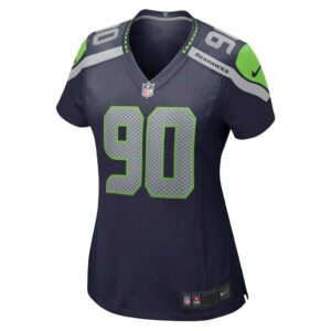 Women's Seattle Seahawks Bryan Mone Nike College Navy Game Jersey