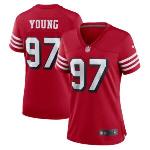 Women's San Francisco 49ers Bryant Young Nike Scarlet Alternate Game Jersey