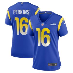 Women's Los Angeles Rams Bryce Perkins Nike Royal Game Player Jersey