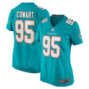 Byron Cowart Miami Dolphins Nike Women's Game Jersey - Aqua