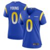 Women's Los Angeles Rams Byron Young Nike Royal Home Game Jersey