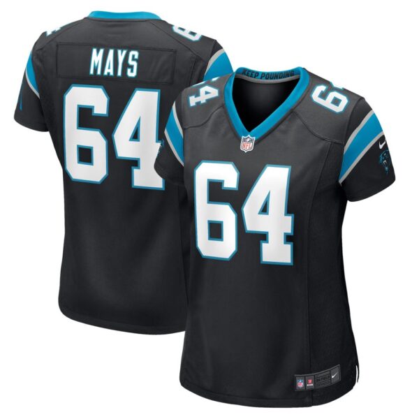 Women's Carolina Panthers Cade Mays Nike Black Game Player Jersey