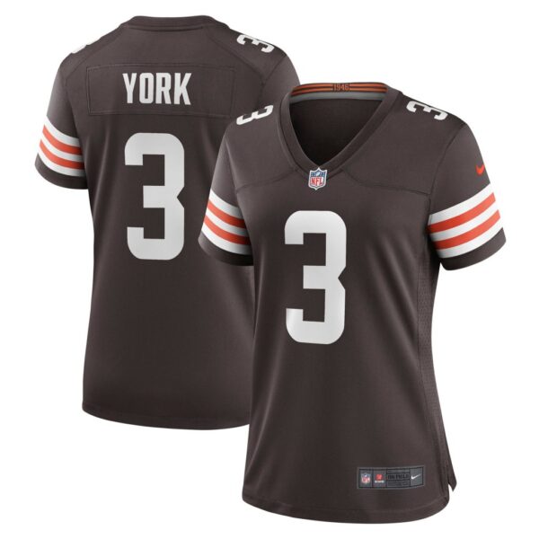 Women's Cleveland Browns Cade York Nike Brown Game Player Jersey