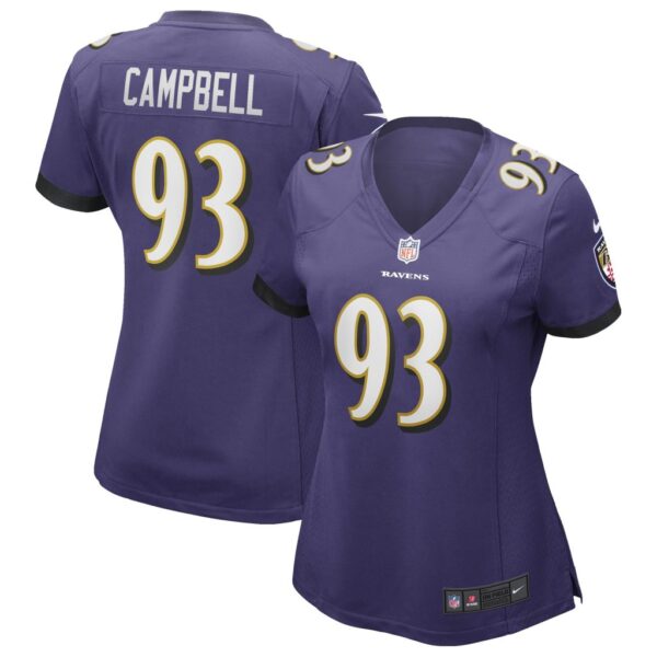 Women's Baltimore Ravens Calais Campbell Nike Purple Game Player Jersey