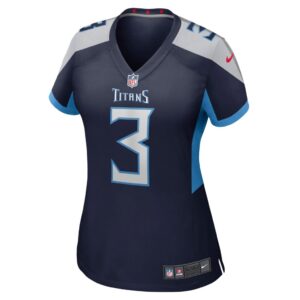 Women's Tennessee Titans Caleb Farley Nike Navy Game Jersey