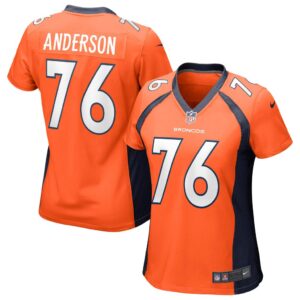 Women's Denver Broncos Calvin Anderson Nike Orange Game Jersey