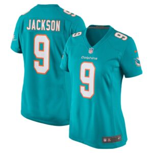 Women's Miami Dolphins Calvin Jackson Nike Aqua Home Game Player Jersey