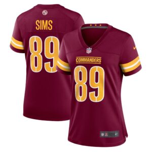 Women's Washington Commanders Cam Sims Nike Burgundy Game Jersey