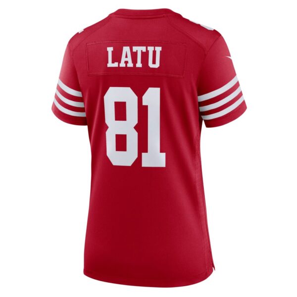 Women's San Francisco 49ers Cameron Latu Nike Scarlet Team Game Jersey