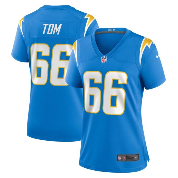 Cameron Tom Los Angeles Chargers Nike Women's Game Jersey - Powder Blue