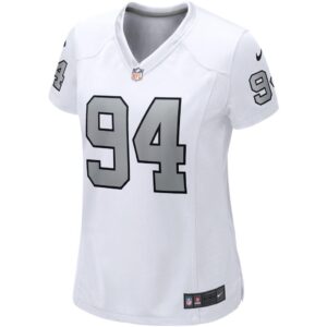 Women's Las Vegas Raiders Carl Nassib Nike White Alternate Game Jersey