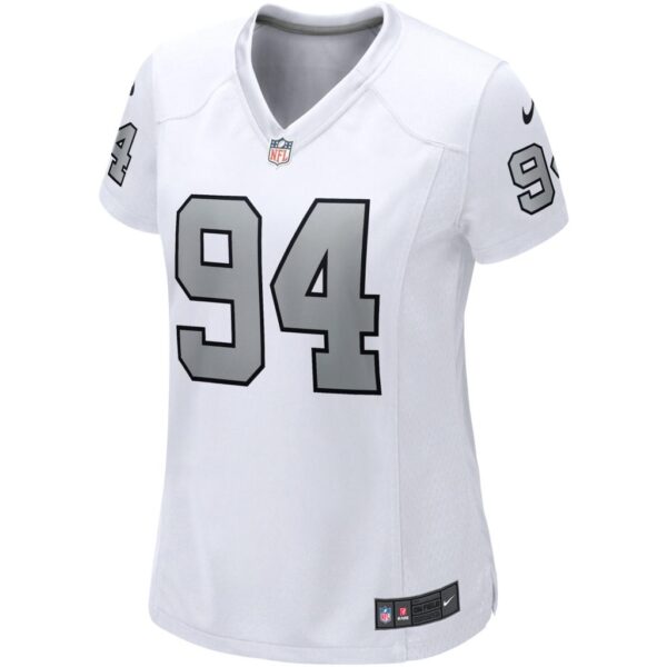 Women's Las Vegas Raiders Carl Nassib Nike White Alternate Game Jersey