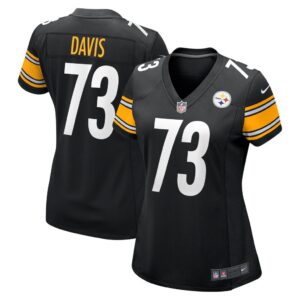 Women's Pittsburgh Steelers Carlos Davis Nike Black Game Jersey