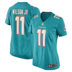 Women's Miami Dolphins Cedrick Wilson Jr. Nike Aqua Game Player Jersey