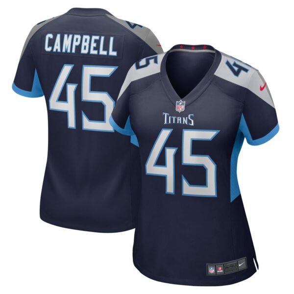 Women's Tennessee Titans Chance Campbell Nike Navy Player Game Jersey