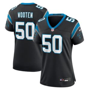 Women's Carolina Panthers Chandler Wooten Nike Black Team Game Jersey