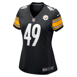 Women's Pittsburgh Steelers Chapelle Russell Nike Black Game Player Jersey