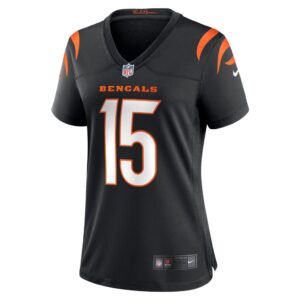 Charlie Jones Cincinnati Bengals Nike Women's Team Game Jersey - Black