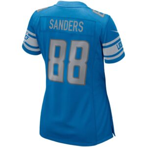 Women's Detroit Lions Charlie Sanders Nike Blue Game Retired Player Jersey