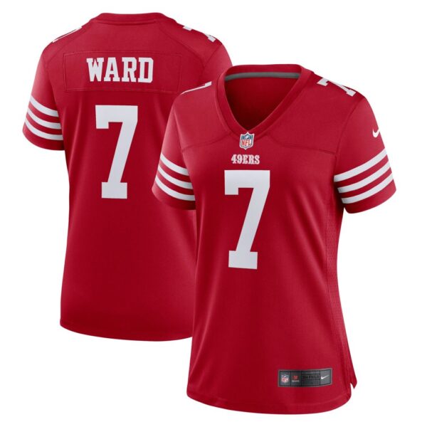 Women's San Francisco 49ers Charvarius Ward Nike Scarlet Game Player Jersey