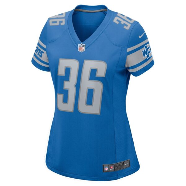 Women's Detroit Lions Chase Lucas Nike Blue Player Game Jersey