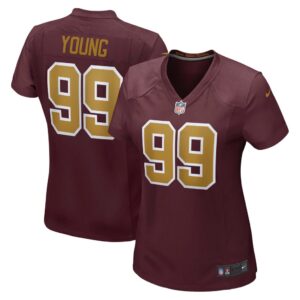 Women's Nike Chase Young Burgundy Washington Football Team Alternate Game Jersey