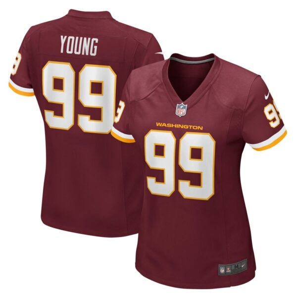 Women's Nike Chase Young Burgundy Washington Football Team Game Jersey