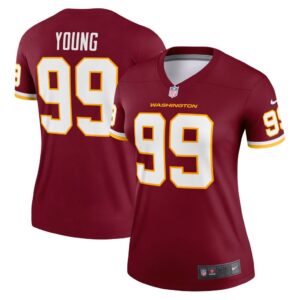 Women's Nike Chase Young Burgundy Washington Football Team Legend Jersey