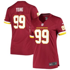 Women's Nike Chase Young Burgundy Washington Football Team Player Game Jersey