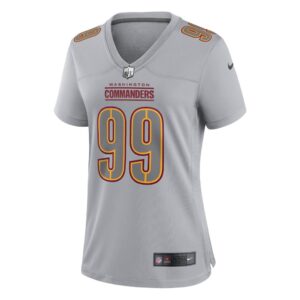 Women's Washington Commanders Chase Young Nike Gray Atmosphere Fashion Game Jersey