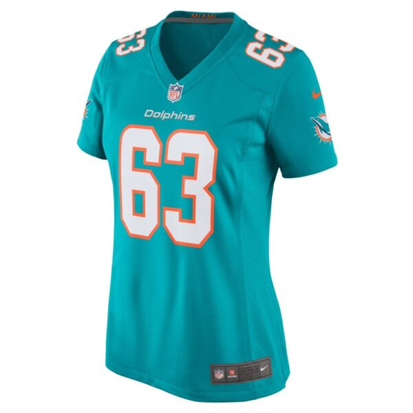 Chasen Hines Miami Dolphins Nike Women's Team Game Jersey - Aqua