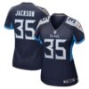 Women's Tennessee Titans Chris Jackson Nike Navy Game Jersey