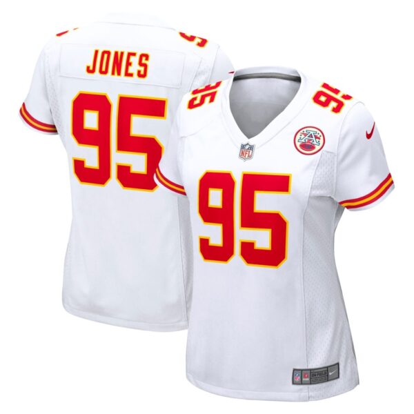 Women's Kansas City Chiefs Chris Jones Nike White Game Jersey