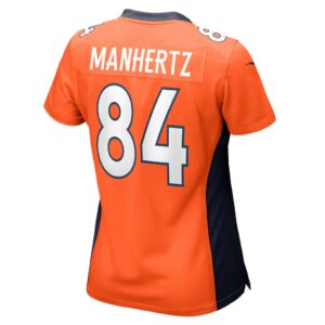 Chris Manhertz Denver Broncos Nike Women's Game Player Jersey - Orange