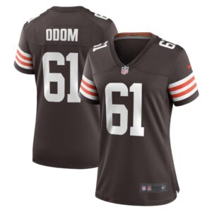 Women's Cleveland Browns Chris Odom Nike Brown Game Player Jersey