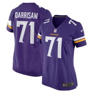 Women's Minnesota Vikings Christian Darrisaw Nike Purple Game Jersey